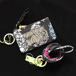 Vera Bradley Lanyard Zip ID Case Northern Lights